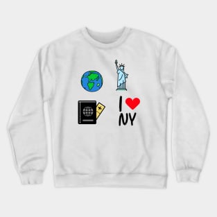 NYC Sticker Pack Crewneck Sweatshirt